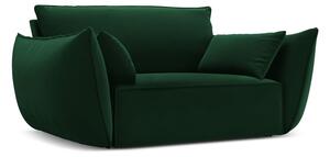 Ciemnozielony aksamitny fotel Vanda – Mazzini Sofas