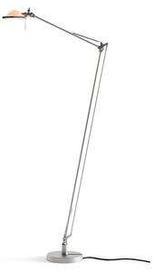 Lampa Podłogowa Luceplan, pudrowy róż, salon, aluminium