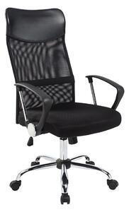 Ergonomiczne krzesło biurowe z podwyższonym oparciem, w 3 kolorach - czarne