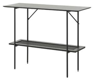 Czarna konsola 37x100 cm Pensacola – Unique Furniture
