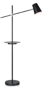 Lampa Podłogowa Markslöjd, Linear, czarny, salon, metal, skandynawski