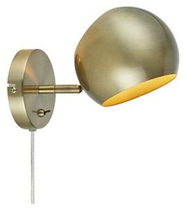 Lampa Ścienna Markslöjd, złoty | mosiężny, salon, metal