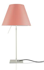 Lampa Stołowa Luceplan, pudrowy róż, salon, aluminium