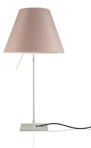 Lampa Stołowa Luceplan, pudrowy róż, salon, aluminium
