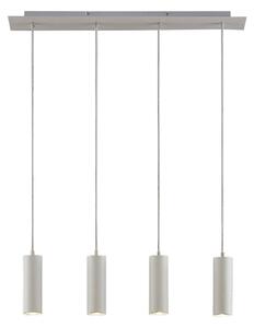 Lampa Wisząca Lindby, Joffrey, ściemnialny, biały, salon, metal, nowoczesny
