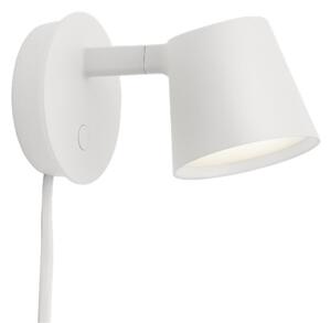 Lampa Ścienna Muuto, ściemnialny, biały, salon, aluminium