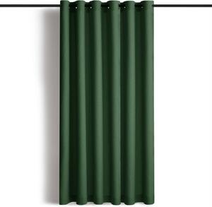 Ciemnozielona zasłona częściowo zaciemniająca (dimout) 200x250 cm Calisto – Filumi