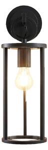 Zewnętrzna Lampa Lucande, Emmeline, ściemnialny, czarny, balkon, metal, nowoczesny