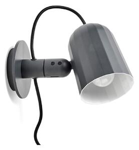 Lampa Ścienna HAY, Noc Wall, szary, salon, metal, design