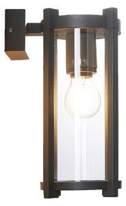 Zewnętrzna Lampa Lucande, Brienne, ściemnialny, czarny, taras, metal, nowoczesny