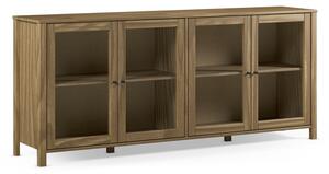 Witryna z litego drewna sosnowego w naturalnym kolorze 186x80x40 cm Alessandra – Marckeric