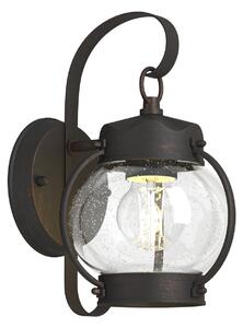 Zewnętrzna Lampa Lindby, Gerlo, ściemnialny, brąz rdzawy, balkon, metal, dworkowy | rustykalny