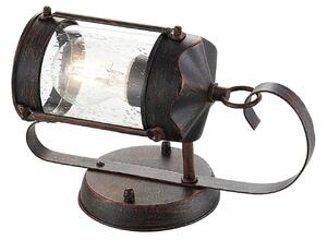 Zewnętrzna Lampa Lindby, Farly, ściemnialny, brąz rdzawy, balkon, metal, dworkowy | rustykalny