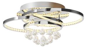 Lampa Sufitowa Lucande, Keely, ściemnialny, metaliczny, salon, metal, nowoczesny