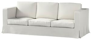 Pokrowiec na sofę Karlanda 3-osobową nierozkładaną, długi kolor szary tkanina połyskliwa, strukturalna, welwetowa