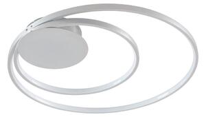 Lampa Sufitowa Lindby, Nerwin, ściemnialny, metaliczny, salon, metal, nowoczesny