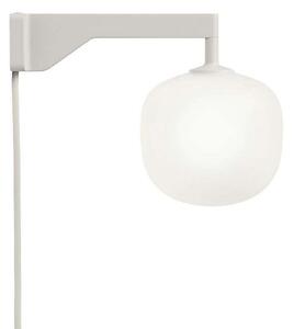 Lampa Ścienna Muuto, szary, salon, szkło