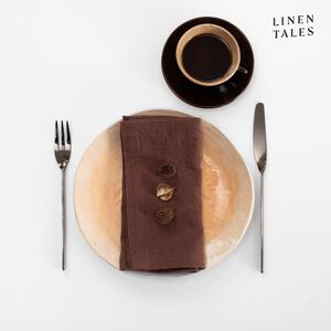 Serwetki zestaw 2 szt. lniane 40x40 cm Chocolate – Linen Tales