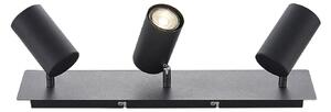 Lampa Sufitowa Lindby, Joffrey, ściemnialny, czarny, salon, metal, nowoczesny