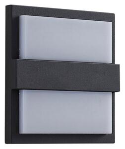 Zewnętrzna Lampa Lucande, Gylfi, czarny, taras, metal, nowoczesny