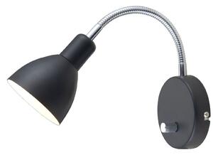 Lampa Ścienna Halo Design, czarny, metal