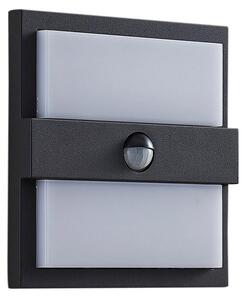 Zewnętrzna Lampa Lucande, Gylfi, czarny, taras, metal, nowoczesny