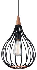 Drops Lampa Wisząca Ø23 Black/Dark Wood- Halo Design