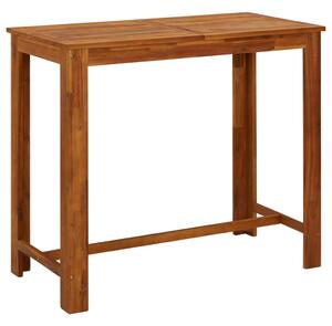Stolik barowy z litego drewna akacjowego, 120 x 60 x 105 cm