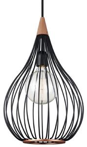 Lampa Wisząca Halo Design, czarny, salon, metal