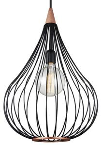 Lampa Wisząca Halo Design, czarny, salon, metal