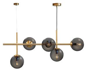 Lampa Wisząca Dyberg Larsen, Como, ściemnialny, złoty | mosiężny, salon, szkło