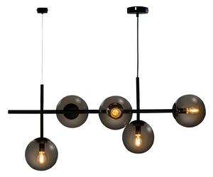 Lampa Wisząca Dyberg Larsen, Como, ściemnialny, czarny, salon, szkło