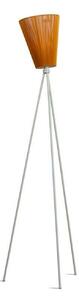 Oslo Wood Lampa Podłogowa Light Grey/Karmelowa