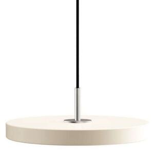 Asteria Lampa Wisząca Mini Pearl White/Steel Top