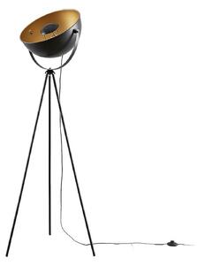 Lampa Podłogowa Lindby, Meline, czarny, salon, metal, nowoczesny