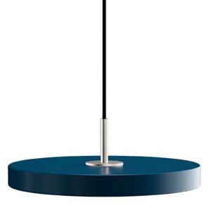 Asteria Lampa Wisząca Mini Petrol Blue/Steel Top