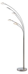 Lampa Podłogowa Lindby, Anea, metaliczny, salon, metal, nowoczesny