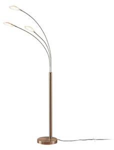Lampa Podłogowa Lindby, Anea, metaliczny, salon, metal, nowoczesny