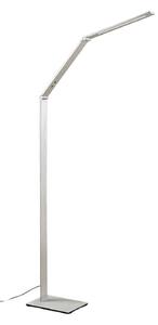 Lampa Podłogowa Lucande, Nicano, ściemnialny, metaliczny, gabinet | pracownia, metal, nowoczesny