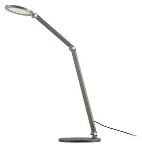 Lampa Stołowa Lucande, Mion, ściemnialny, szary, gabinet | pracownia, metal, nowoczesny