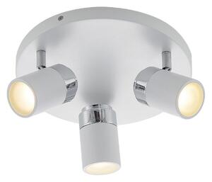 Lampa Sufitowa Lindby, Kardo, ściemnialny, biały, salon, metal, nowoczesny