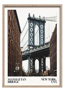 Obraz drukowany z ramą w zestawie 50x70 cm NY Bridge – Styler