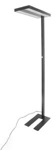 Lampa Podłogowa Arcchio, Logan Basic, ściemnialny, czarny, gabinet | pracownia, aluminium, nowoczesny
