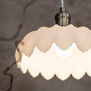 Markslöjd Lampa wisząca Kurage, antyczny mosiądz, matowe szkło, Ø 25,5 cm