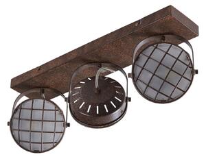 Lampa Sufitowa Lindby, Tamin, ściemnialny, brąz rdzawy, salon, metal, industrialny