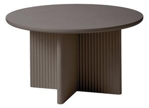 Szarobrązowy okrągły stolik ø 80 cm Palma – Unique Furniture