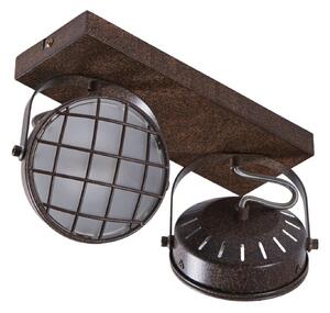 Lampa Sufitowa Lindby, Tamin, ściemnialny, brąz rdzawy, salon, metal, industrialny