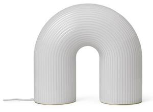 Lampa Stołowa ferm LIVING, Vuelta, ściemnialny, biały, salon, szkło, design
