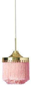 Lampa Wisząca Warm Nordic, pudrowy róż, salon, metal, vintage