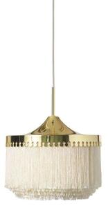Lampa Wisząca Warm Nordic, Fringe, ściemnialny, beżowy, salon, metal, vintage